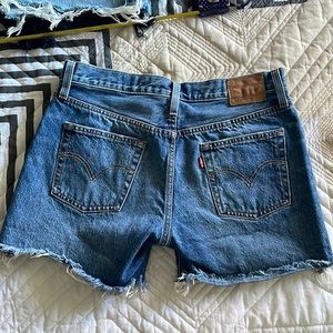 Woman’s button-fly Levi’s cutoffs